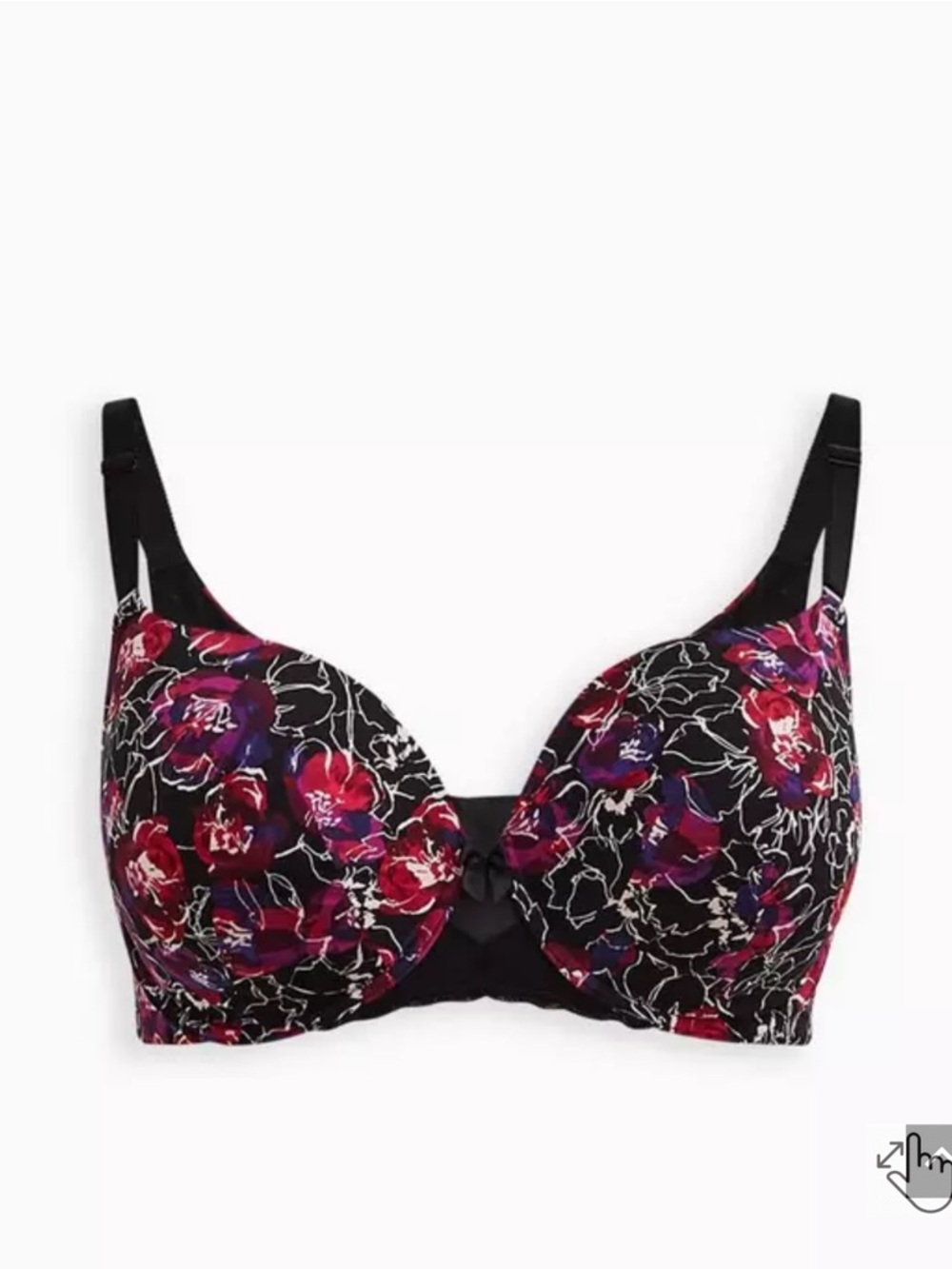TORRID Curve back smoothing push up T-shirt bra size 42 DDD Pink black